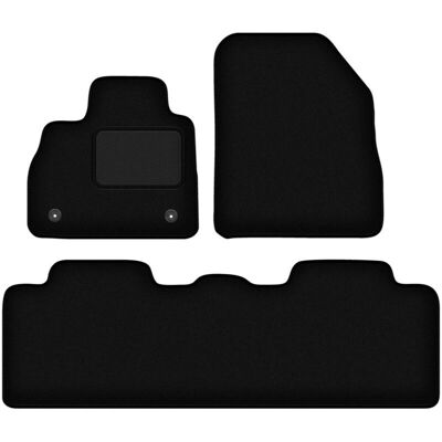 WLG-CARLUX Renault Espace V Alfombrillas de terciopelo negro WLG-CARLUX Renault Espace V Alfombrillas de terciopelo negro