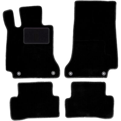 WLG-CARLUX - Mercedes C W205 - Terciopelo negro - Con reposapiés WLG-CARLUX - Mercedes C W205 - Terciopelo negro - Con reposapiés