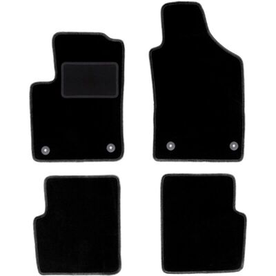 WLG-CARLUX - Fiat 500 FL - Negro - Ajuste personalizado - Alfombrillas WLG-CARLUX - Fiat 500 FL - Negro - Ajuste personalizado - Alfombrillas