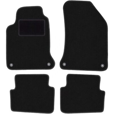 WLG-CARLUX - Laguna II - Negro - Terciopelo - Car Floor Mats WLG-CARLUX - Laguna II - Negro - Terciopelo - Car Floor Mats