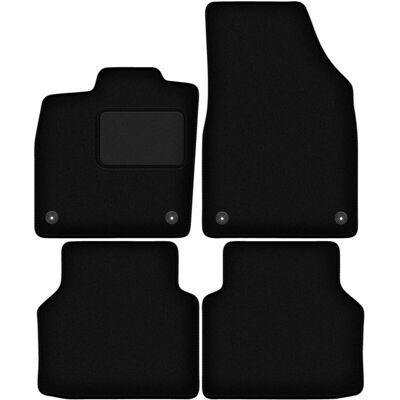Alfombrillas de terciopelo negro WLG-CARLUX para Audi Q4 e-TRON - Alfombrillas Alfombrillas de terciopelo negro WLG-CARLUX para Audi Q4 e-TRON - Alfombrillas