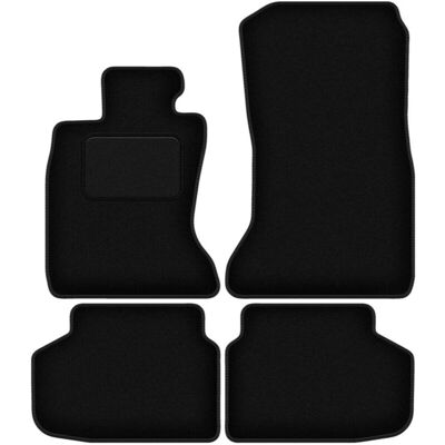 WLG-CARLUX - BMW 7 F01 xDrive - Black Velvet - Floor Mats WLG-CARLUX - BMW 7 F01 xDrive - Black Velvet - Floor Mats