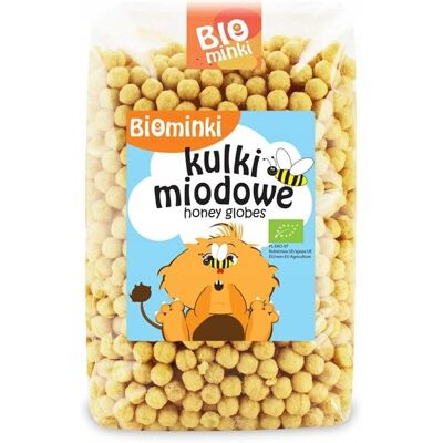 Biominki Ekologiczne kulki miodowe - 500g Przekąska Biominki Ekologiczne kulki miodowe - 500g Przekąska