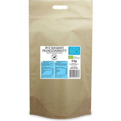 Ekologiczny pełnoziarnisty ryż basmati - 5kg - Ryż Ekologiczny pełnoziarnisty ryż basmati - 5kg - Ryż
