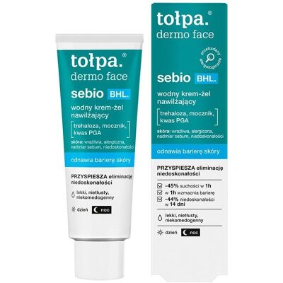Tołpa Dermo Face Sebio Hydrating Water Gel Cream - Gesichtsgel Tołpa Dermo Face Sebio Hydrating Water Gel Cream - Gesichtsgel