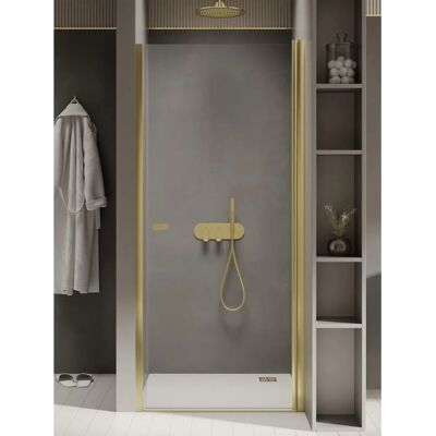 OTITEC - Pivot 80 cm - Złoty szampan - Kabina prysznicowa OTITEC - Pivot 80 cm - Złoty szampan - Kabina prysznicowa
