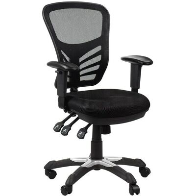 Sedia da Ufficio HG - Ergonomica e Regolabile Nera Sedia da Ufficio HG - Ergonomica e Regolabile Nera