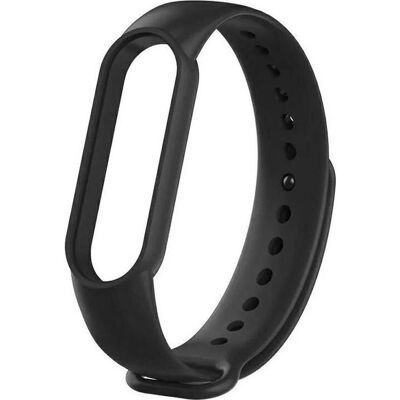 Beline Schwarzes Silikonenarmband für Mi Band 5/6/7 Beline Schwarzes Silikonenarmband für Mi Band 5/6/7