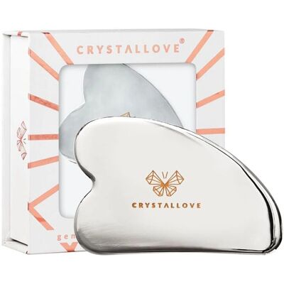 Crystallove Cryo Ice Gua Sha - Facial Massage Tool - Stainless Steel Crystallove Cryo Ice Gua Sha - Facial Massage Tool - Stainless Steel