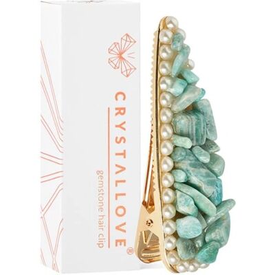 Crystallove Amazonite Spinka do Włosów - Akcesoria do Włosów dla Kobiet Crystallove Amazonite Spinka do Włosów - Akcesoria do Włosów dla Kobiet