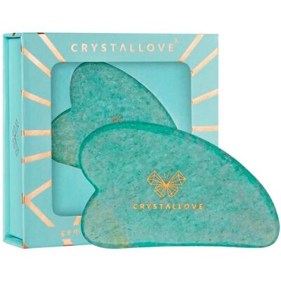 Crystallove Amazonite Gua Sha - Facial Massage Tool Crystallove Amazonite Gua Sha - Facial Massage Tool