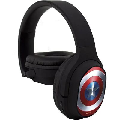 ERT Marvel® Bezprzewodowe Słuchawki Stereo Captain America ERT Marvel® Bezprzewodowe Słuchawki Stereo Captain America