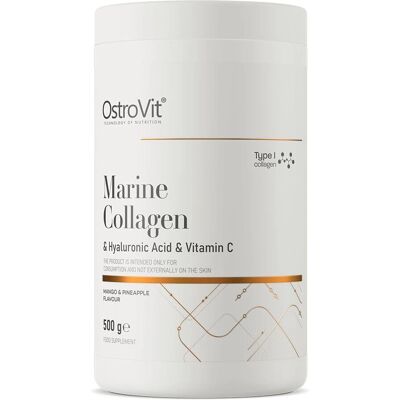 OstroVit Meereskollagen + Hyaluronsäure + Vitamin C - Mango Ananas - Nahrungsergänzung OstroVit Meereskollagen + Hyaluronsäure + Vitamin C - Mango Ananas - Nahrungsergänzung