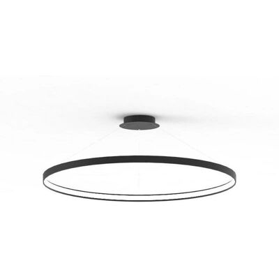 Lampe suspendue LED Zumaline cercle - Noire - 7820lm - Publicité Lampe suspendue LED Zumaline cercle - Noire - 7820lm - Publicité