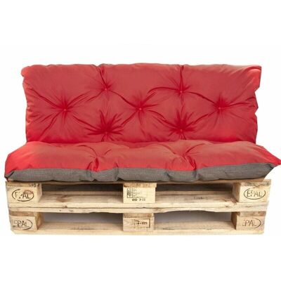 Setgarden Rote Gartenbankkissen - Gartenkissen, Set: Sitz 100x60x13cm und Rücken 100x50cm Setgarden Rote Gartenbankkissen - Gartenkissen, Set: Sitz 100x60x13cm und Rücken 100x50cm