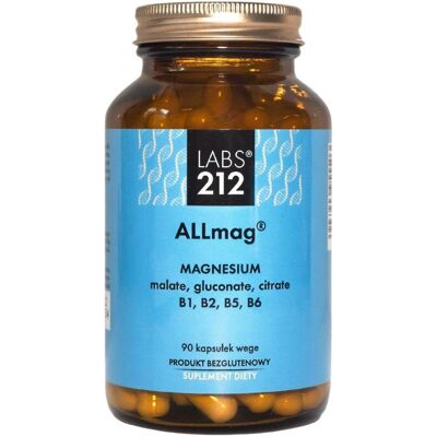 Labs212 Allmag Magnez - 90 kapsułek - Suplement diety Labs212 Allmag Magnez - 90 kapsułek - Suplement diety