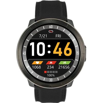 Montre intelligente WATCHMARK WM18 noire - Fréquence cardiaque, pression artérielle, ECG - Publicité Montre intelligente WATCHMARK WM18 noire - Fréquence cardiaque, pression artérielle, ECG - Publicité