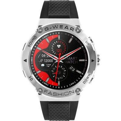 WATCHMARK G-Wear Smartwatch - Zwart Metaal Fitness Tracker WATCHMARK G-Wear Smartwatch - Zwart Metaal Fitness Tracker