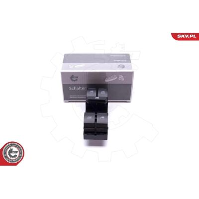 Interruptor de Ventana ESEN SKV 37SKV181 - Interruptor de elevador de ventana para Skoda, VW, Seat, Audi Interruptor de Ventana ESEN SKV 37SKV181 - Interruptor de elevador de ventana para Skoda, VW, Seat, Audi