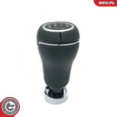 Esen SKV 63SKV136 Leather Chrom Black 6-Speed Mercedes-Benz Gear Shift Knob - Gear Type Esen SKV 63SKV136 Leather Chrom Black 6-Speed Mercedes-Benz Gear Shift Knob - Gear Type