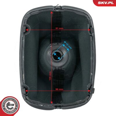 ESEN SKV 63SKV419 Leder-Schaltknauf für Audi A4 B5, A6 C5 - Schalthebel ESEN SKV 63SKV419 Leder-Schaltknauf für Audi A4 B5, A6 C5 - Schalthebel