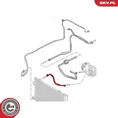 ESEN SKV 54SKV600 Hoch/Niederdruck Klimaleitung - AC Schlauch ESEN SKV 54SKV600 Hoch/Niederdruck Klimaleitung - AC Schlauch