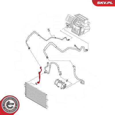 ESEN SKV 54SKV633 Condotta alta/bassa pressione - Linea di aria condizionata ESEN SKV 54SKV633 Condotta alta/bassa pressione - Linea di aria condizionata
