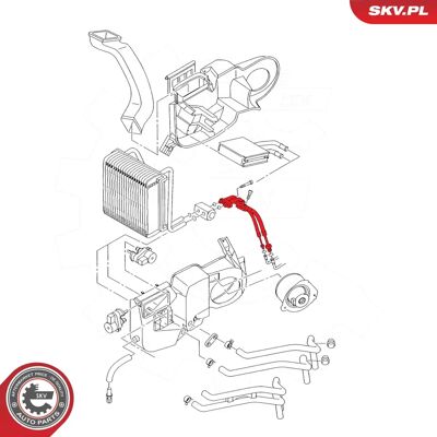 ESEN SKV 54SKV699 High/Low Pressure Air Conditioning Line ESEN SKV 54SKV699 High/Low Pressure Air Conditioning Line