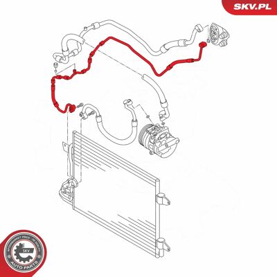 ESEN SKV 54SKV716 - Linea aria condizionata alta/bassa pressione ESEN SKV 54SKV716 - Linea aria condizionata alta/bassa pressione