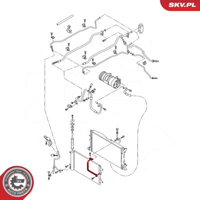 ESEN SKV 54SKV729 - High/Low Pressure Air Conditioning Line ESEN SKV 54SKV729 - High/Low Pressure Air Conditioning Line