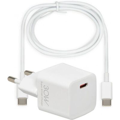 iBox Wandladegerät C-38CW - 30 W, USB-C, Weiß iBox Wandladegerät C-38CW - 30 W, USB-C, Weiß