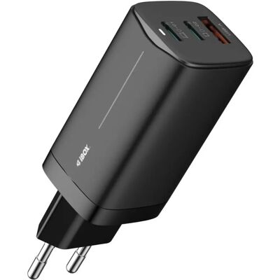 Ibox ILUC65B Schwarzes Ladegerät - 65W - Universell Ibox ILUC65B Schwarzes Ladegerät - 65W - Universell
