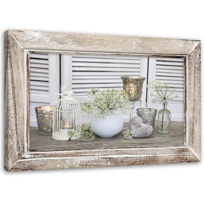Feeby Nature Morte sur Toile Beige 90x60 - Art mural - Publicité Feeby Nature Morte sur Toile Beige 90x60 - Art mural - Publicité