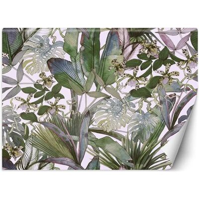 Art Murale Monstera Pastel - Papier Peint - Publicité Art Murale Monstera Pastel - Papier Peint - Publicité