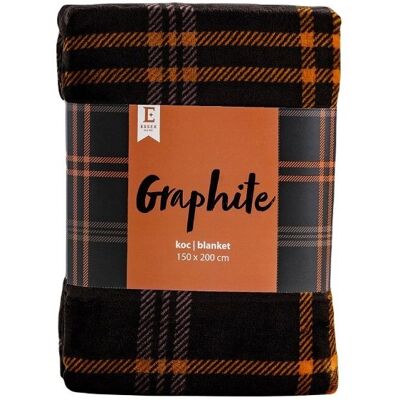 BBK - Deka z mikrovlákna - Graphite/Brown - Blanket BBK - Deka z mikrovlákna - Graphite/Brown - Blanket