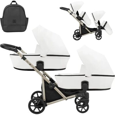Kunert Baby - Poussette Brav DUO 2en1 Bd-12 Blanc Eco - Poussette - Publicité Kunert Baby - Poussette Brav DUO 2en1 Bd-12 Blanc Eco - Poussette - Publicité