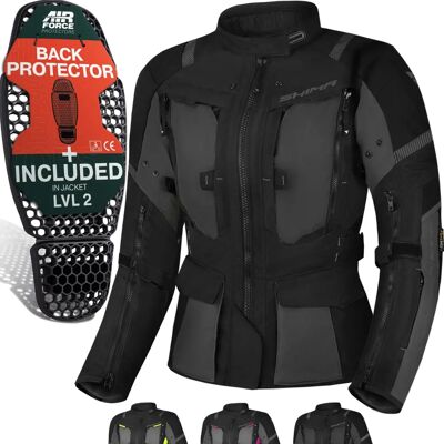 Shima HERO20LADYJKTBLK - Wasserdichte Damen Motorradjacke - Schwarz Shima HERO20LADYJKTBLK - Wasserdichte Damen Motorradjacke - Schwarz