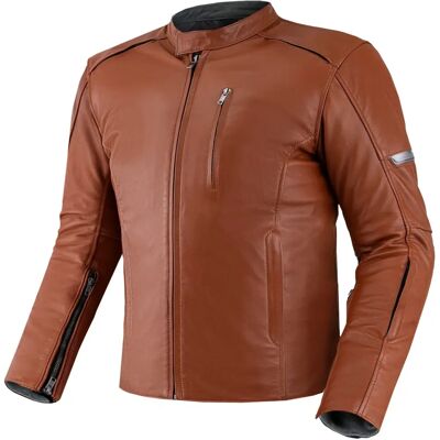 Veste en cuir de moto Shima Hunter+ 2.0 - Marron Veste en cuir de moto Shima Hunter+ 2.0 - Marron