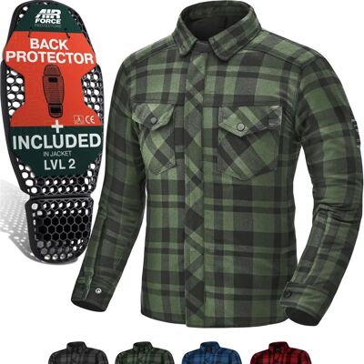 Shima Renegade 2.0 Camisa de motocicleta - Verde, S - Chemise moto Shima Renegade 2.0 Camisa de motocicleta - Verde, S - Chemise moto