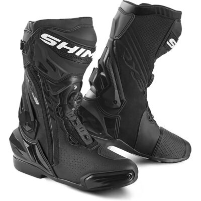 Botas de moto perforadas SHIMA VRX-3 - Negro Blanco - Talla 43 Botas de moto perforadas SHIMA VRX-3 - Negro Blanco - Talla 43