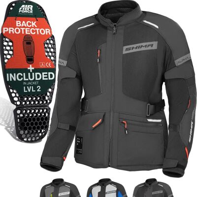 Shima Alpha ALPHAMENJKTBLK - Motorradjacke Shima Alpha ALPHAMENJKTBLK - Motorradjacke