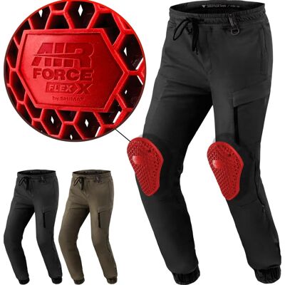Pantalons Shima JOGGSTER noir/kaki - Joggers moto décontractés Pantalons Shima JOGGSTER noir/kaki - Joggers moto décontractés