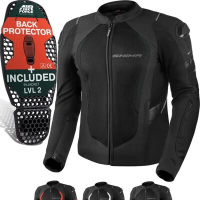 SHIMA Mesh Pro 2.0 Motorrad Textiljacke - Schwarz - S - Jacke SHIMA Mesh Pro 2.0 Motorrad Textiljacke - Schwarz - S - Jacke