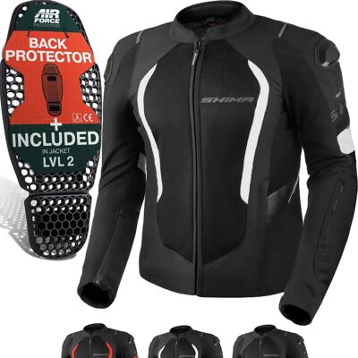 Shima MESHPRO20MENJKTBLKWHT - Veste de moto Shima MESHPRO20MENJKTBLKWHT - Veste de moto