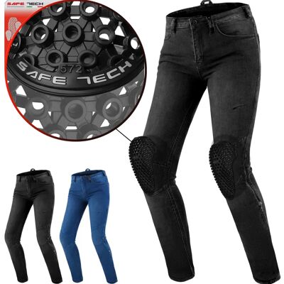 Shima Metro Schwarze Motorradhose - Verstärkter Denim, Atmungsaktiv, Umwandelbar Shima Metro Schwarze Motorradhose - Verstärkter Denim, Atmungsaktiv, Umwandelbar
