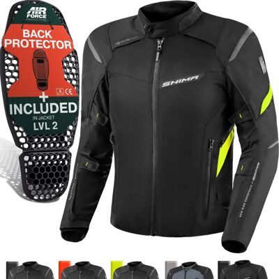 Veste moto imperméable Shima RUSH20MENJKTFLUOS - Toute l'année Veste moto imperméable Shima RUSH20MENJKTFLUOS - Toute l'année