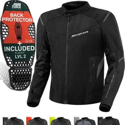 Veste moto ventilée Shima Rush 2.0 - Noir - 3XL - Publicité Veste moto ventilée Shima Rush 2.0 - Noir - 3XL - Publicité
