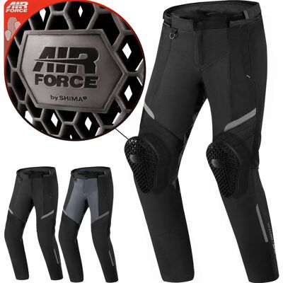Shima Rush 2.0 Vented Motorcycle Textile Pants - Black Shima Rush 2.0 Vented Motorcycle Textile Pants - Black