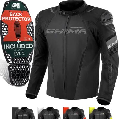 SHIMA Solid 2.0 Czarna wodoodporna kurtka motocyklowa SHIMA Solid 2.0 Czarna wodoodporna kurtka motocyklowa