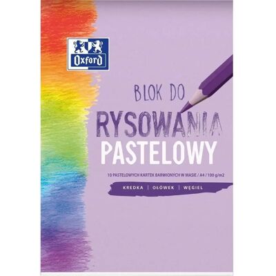 Oxford Pastelowy Blok Rysunkowy - A4 - 10 Kartk Oxford Pastelowy Blok Rysunkowy - A4 - 10 Kartk